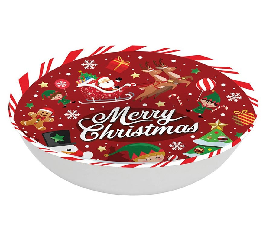 Bol Merry Christmas rojo de pvc de 32 cm-B