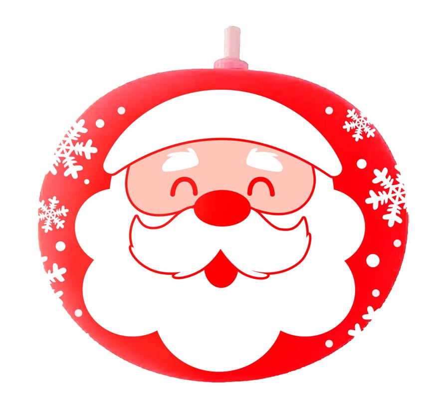 Saco com 5 balões de Papai Noel com luz-B