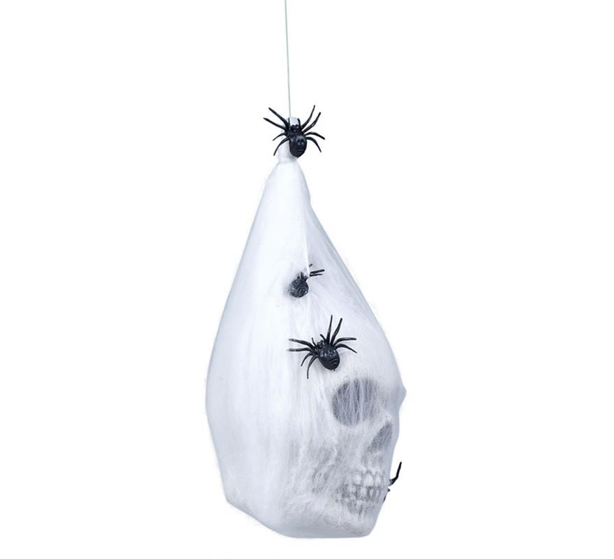Spinnennetztasche mit Totenkopf 25 cm-B
