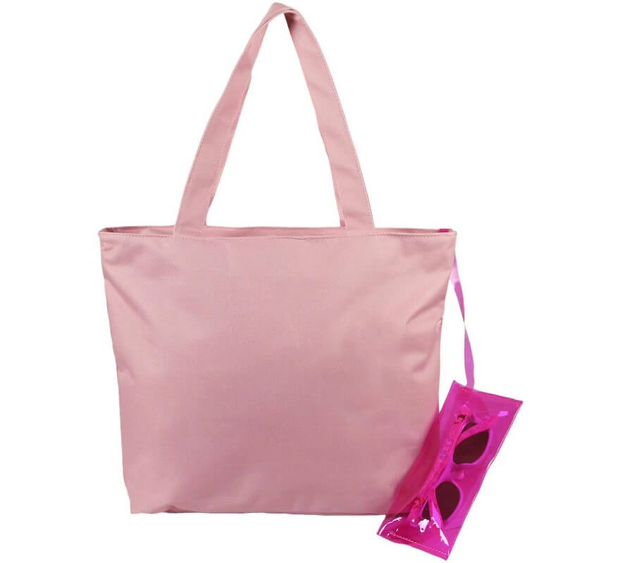 Bolsa de praia Bella e Rapunzel com óculos 30x10x36 cm-B