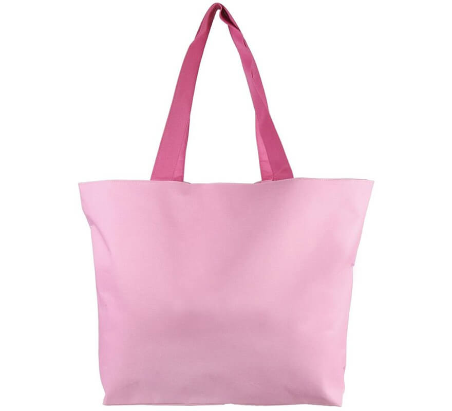 Bolsa de praia rosa emoji com unicórnio 48x35x14 cm-B