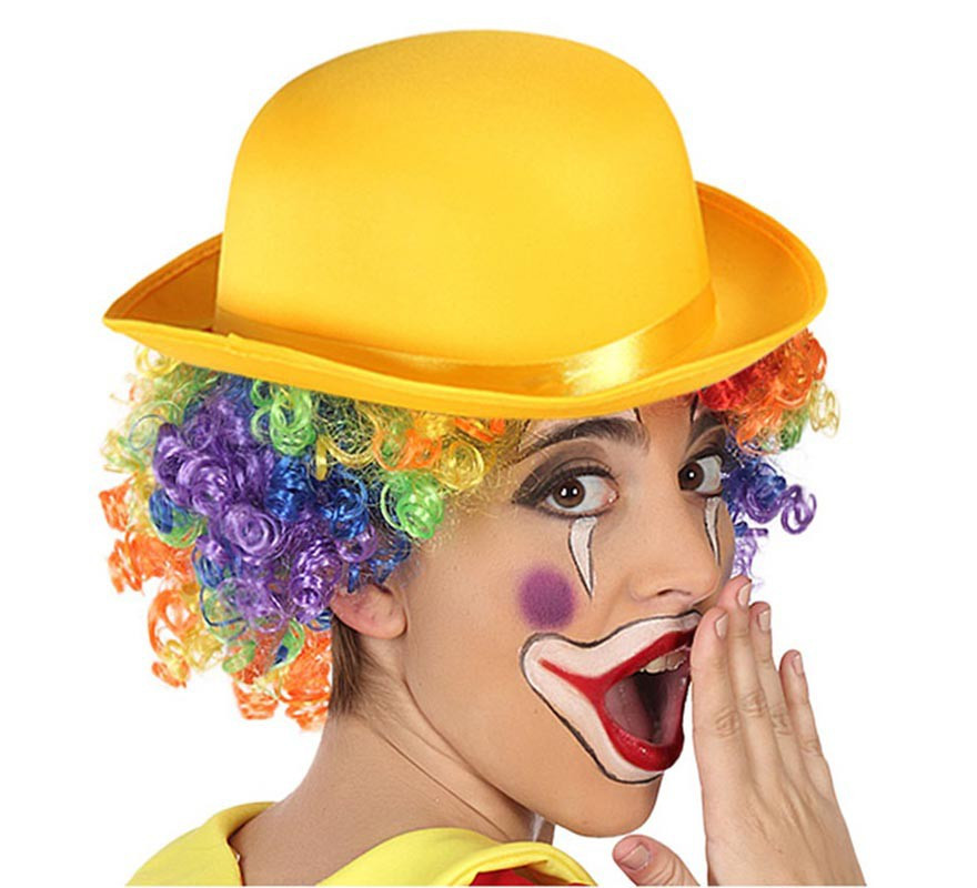 Chapeau melon de clown en différentes couleurs-B