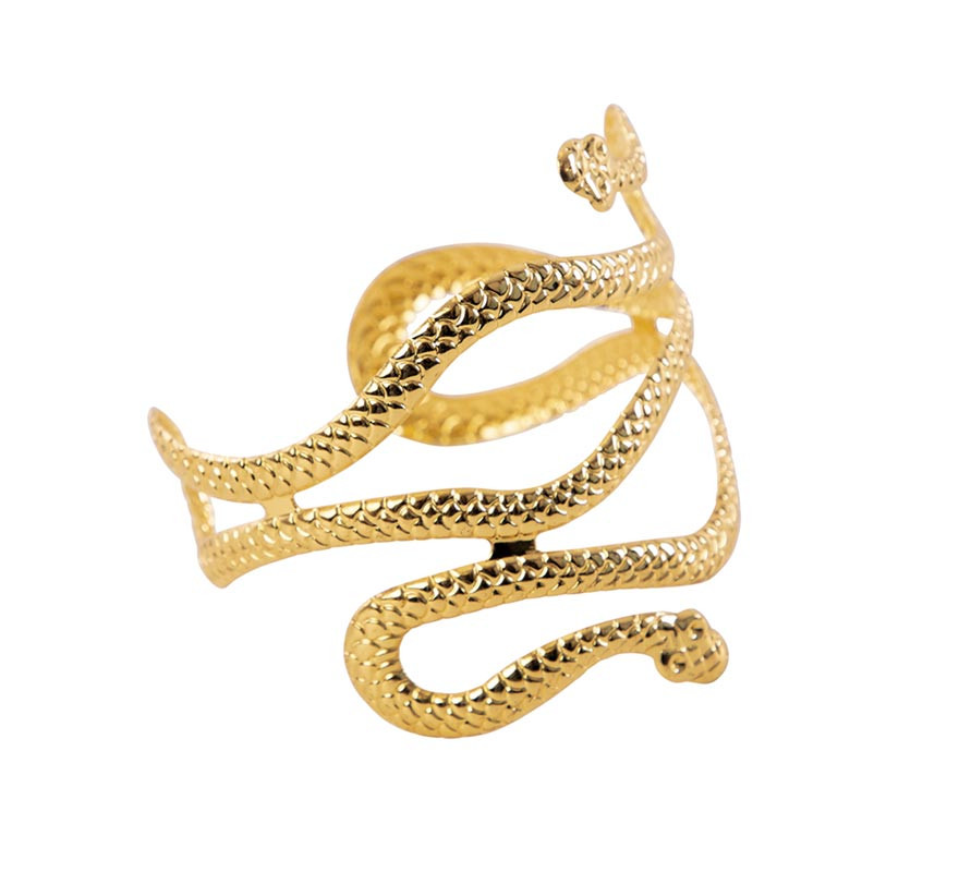 Bracciale serpente egiziano dorato 85x83x8 cm-B