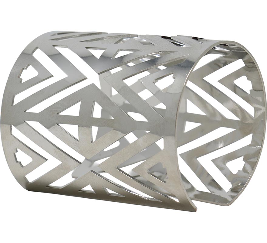 Brazalete Futurista plateado-B