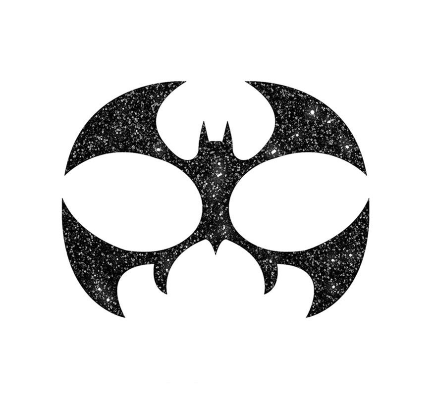 Brillantina Facial Bat de 20x20 cm-B