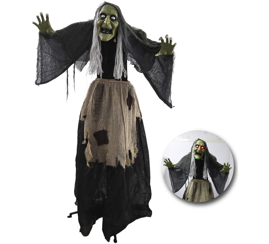 160cm Animated Witch with Sound and Movement-B
