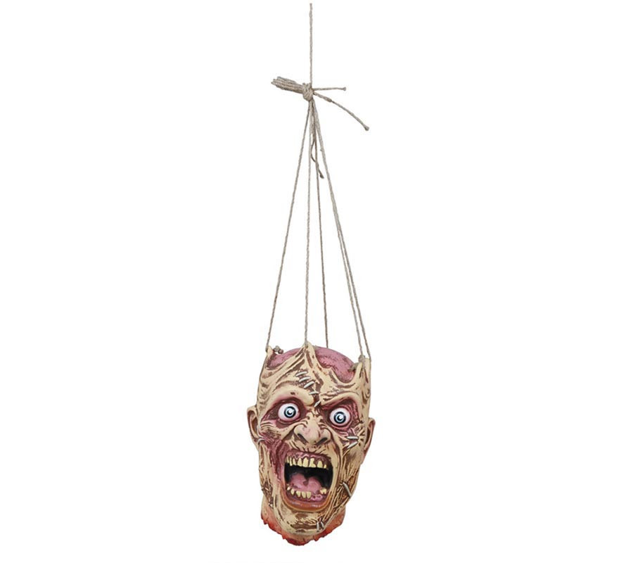 Pendentif Tête de Zombie en Latex 28 cm-B