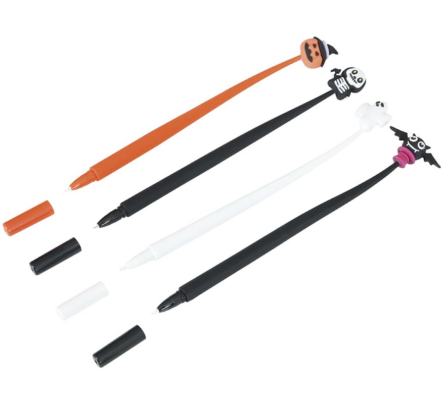 Box of 12 Halloween pens measuring 22 cm-B