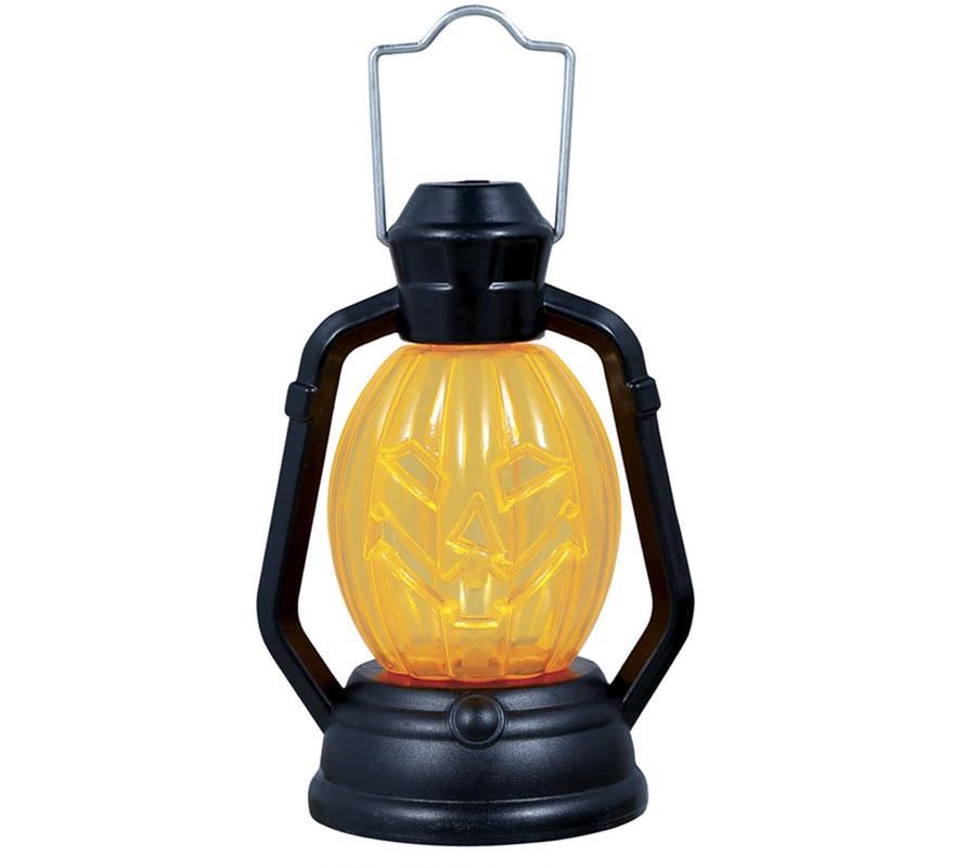 Lanternes Citrouilles Halloween - Lot De 4, 17,5 Cm - Décoration Avec Sorcière, Hibou, Fantôme - À Piles, Avec Suspension