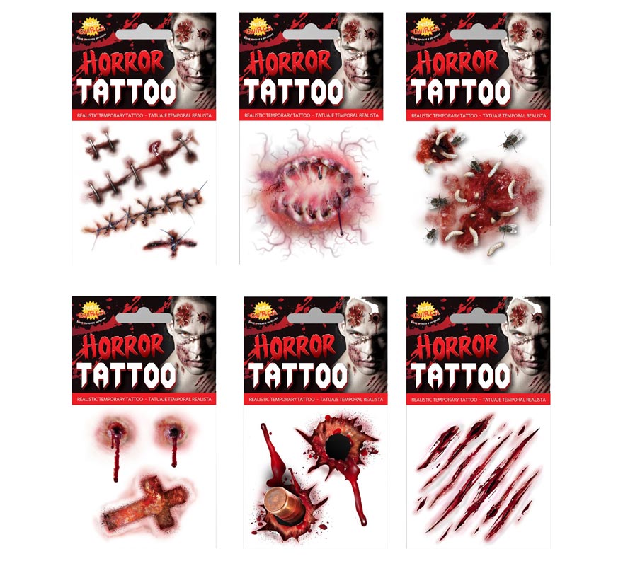Caixa com 48 tatuagens sortidas-B