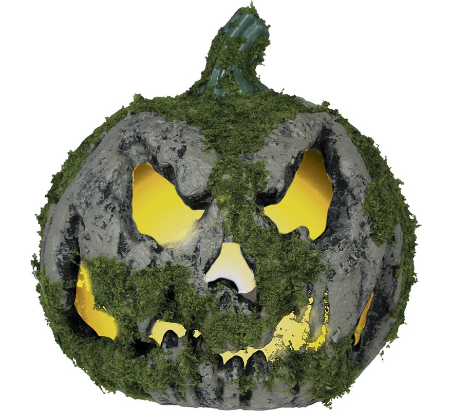 Pumpkin with Moss and Light 20 cm-B