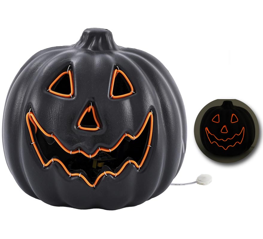 Abóbora com faixa LED 20x20x18 cm-B Abóbora com faixa LED 20x20x18 cm-B