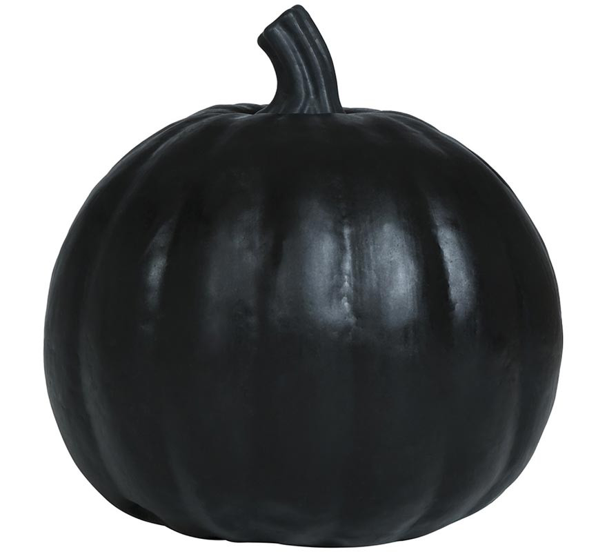 Citrouille noire en mousse 20 cm-B