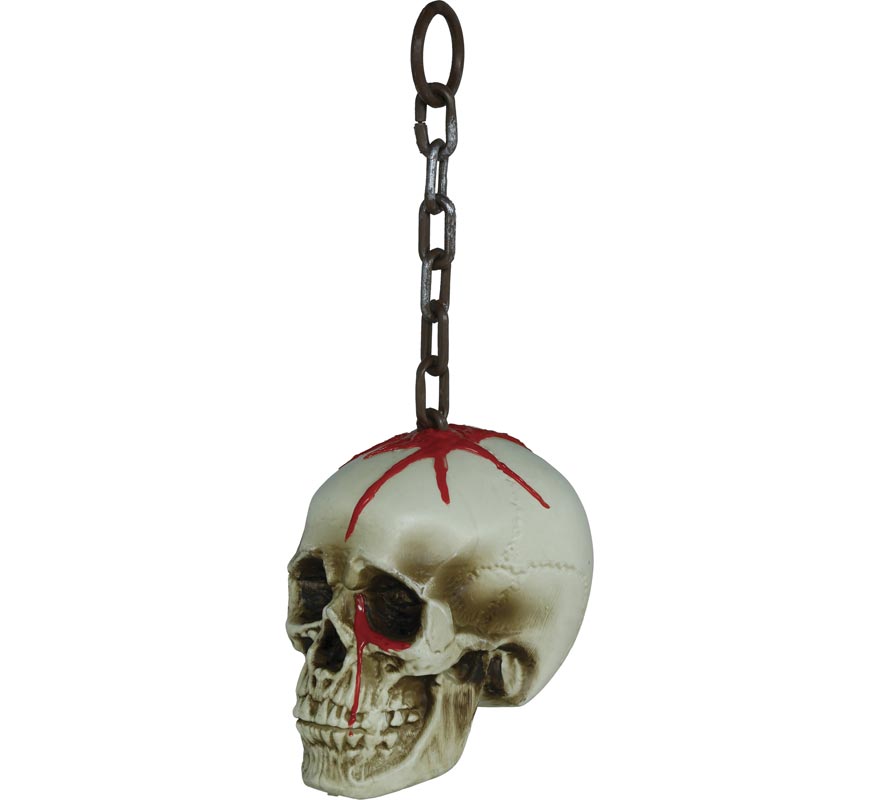 Caveira com Corrente de 40 cm-B Caveira com Corrente de 40 cm-B