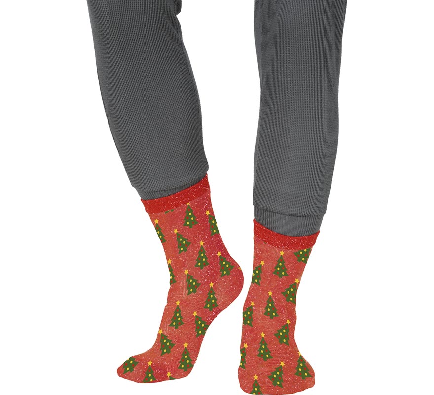 Chaussettes de Noël pailletées en tailles 22 à 41-B