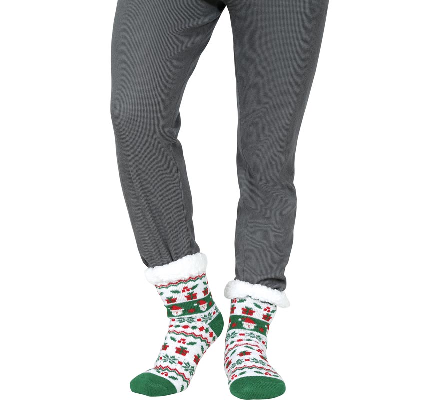 Meias Térmicas de Papai Noel-B Meias Térmicas de Papai Noel-B