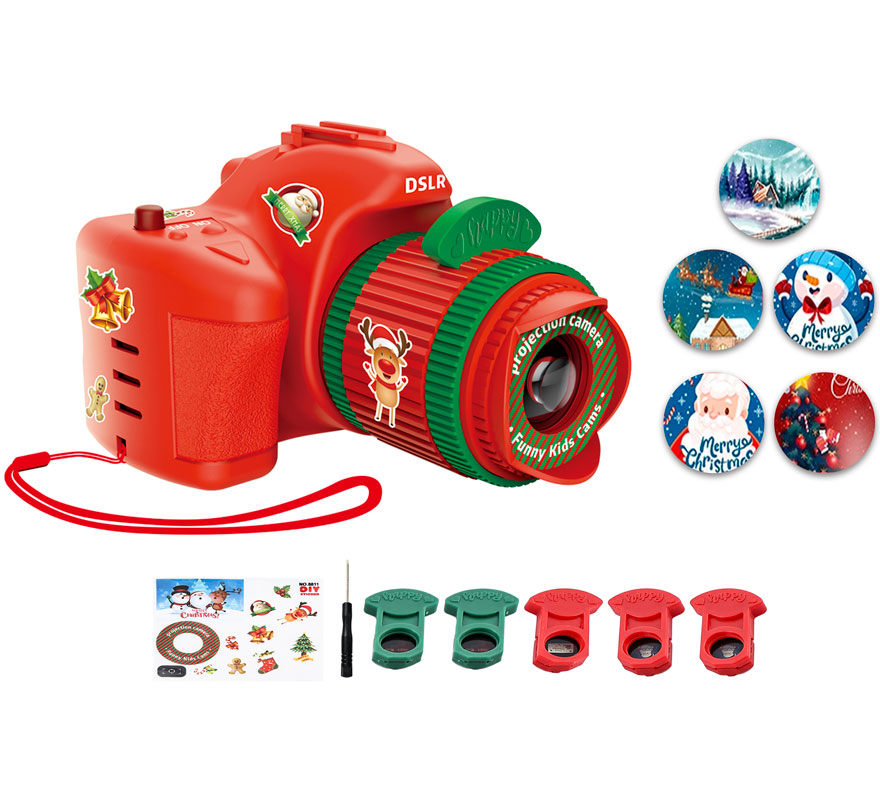 Cámara Proyectora Navideña de 7x8,3x5,6 cm-B
