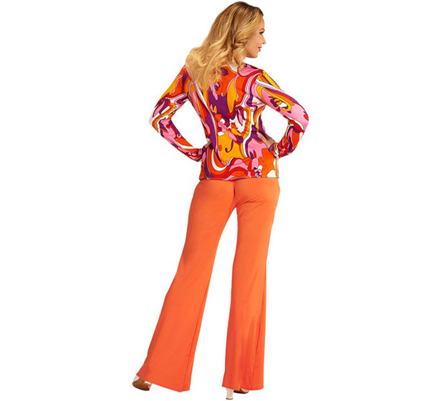 70s Orchid Disco Shirt for Women-B