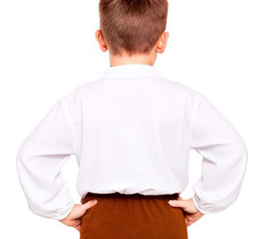 Camisa Medieval blanca para niño-B