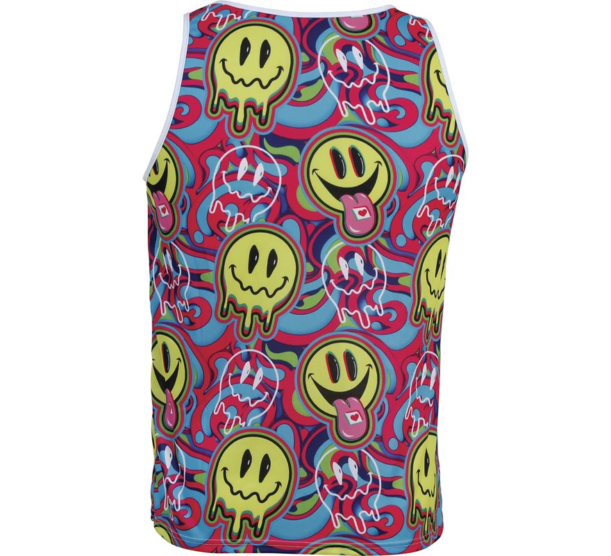 Camiseta de Tirantes Psicodélica Smile para hombre-B