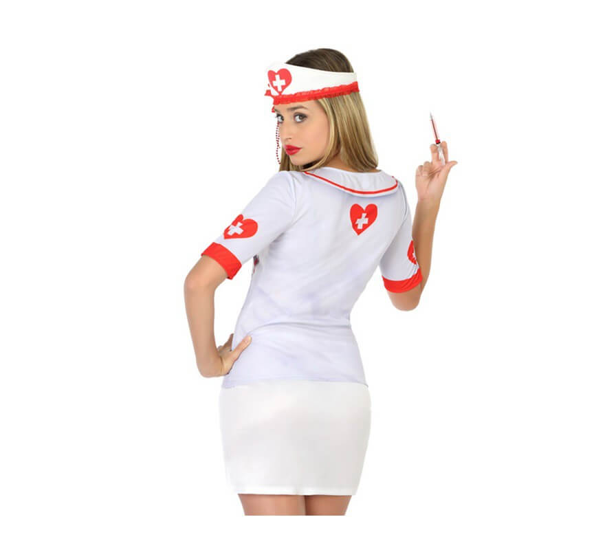 Camiseta disfraz de Enfermera para mujer-B