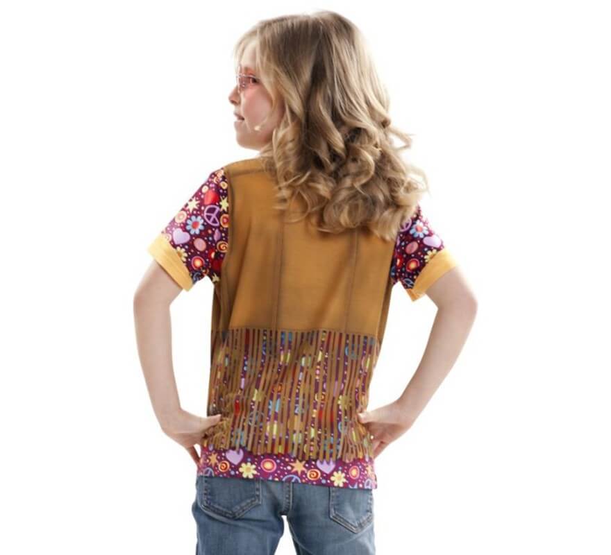 Tee-shirt fille Déguisement hippie-B