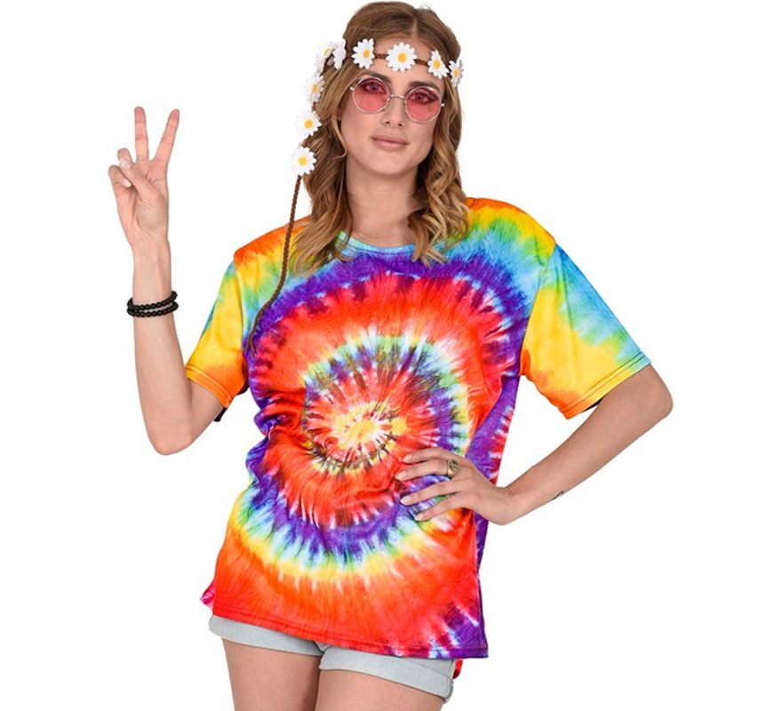 Hippie Tie-Dye T-Shirt for Adults-B