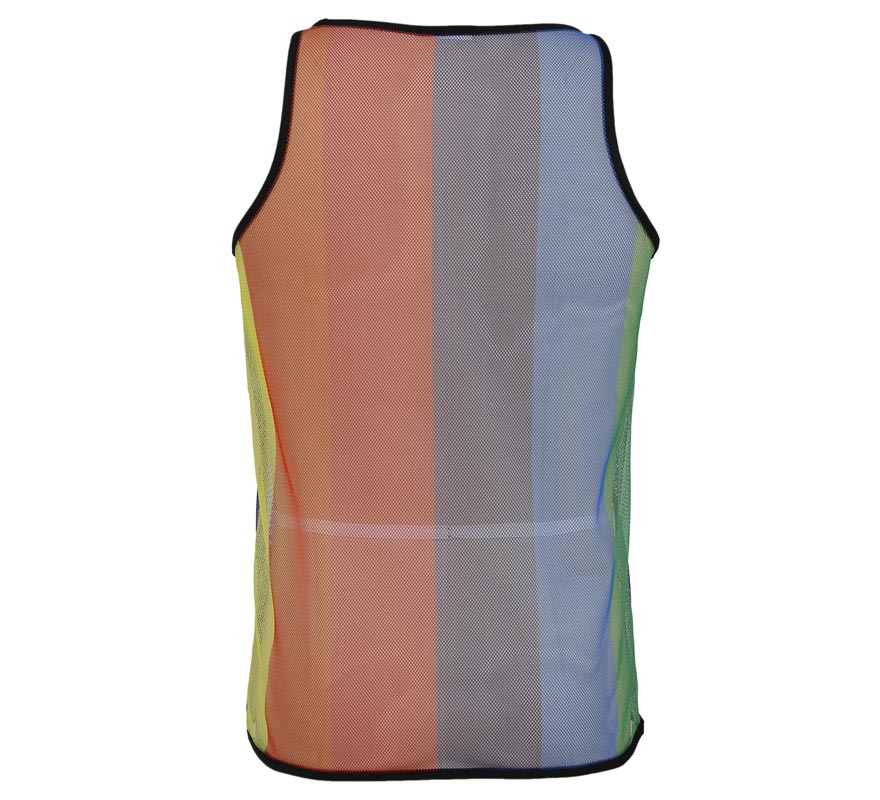 Camiseta Tirantes de Rejilla Arcoíris para hombre-B