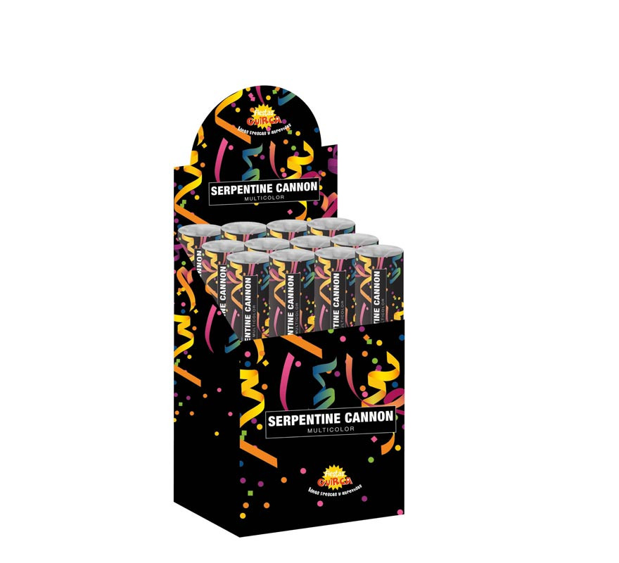 Cañón Kabuki de 40 cm Serpentina colores-B