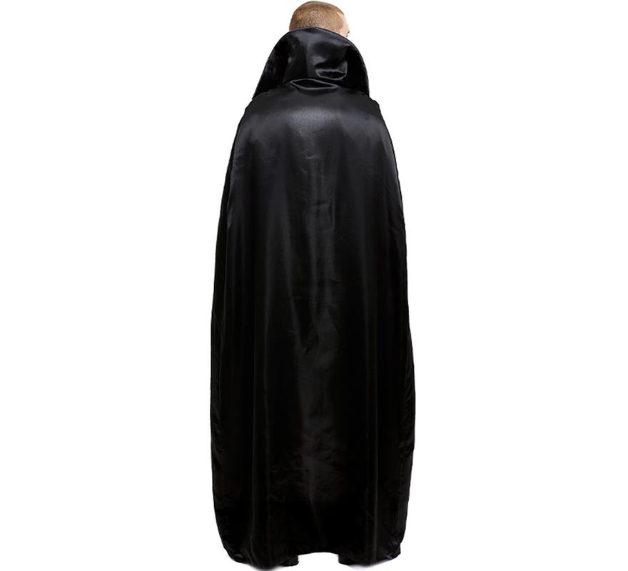 Satin and Velvet Vampire Cape with 180 cm adult collar-B