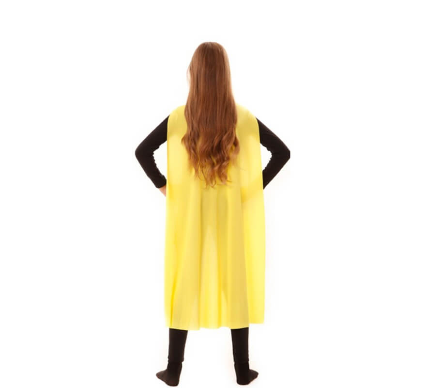 Manto de Super-Herói Criança Amarelo de 90cm-B