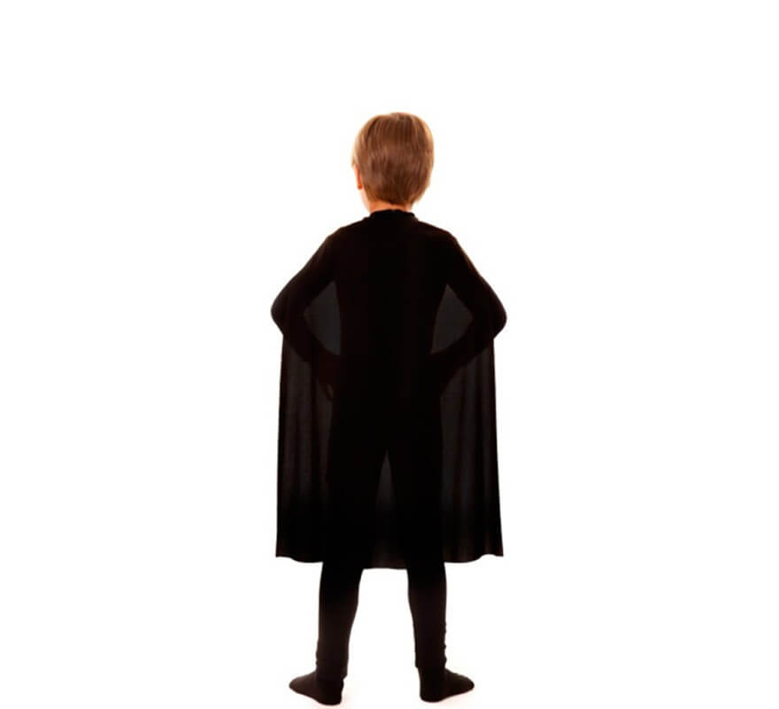 Capa Superhéroe Infantil Negra de 70 cm-B