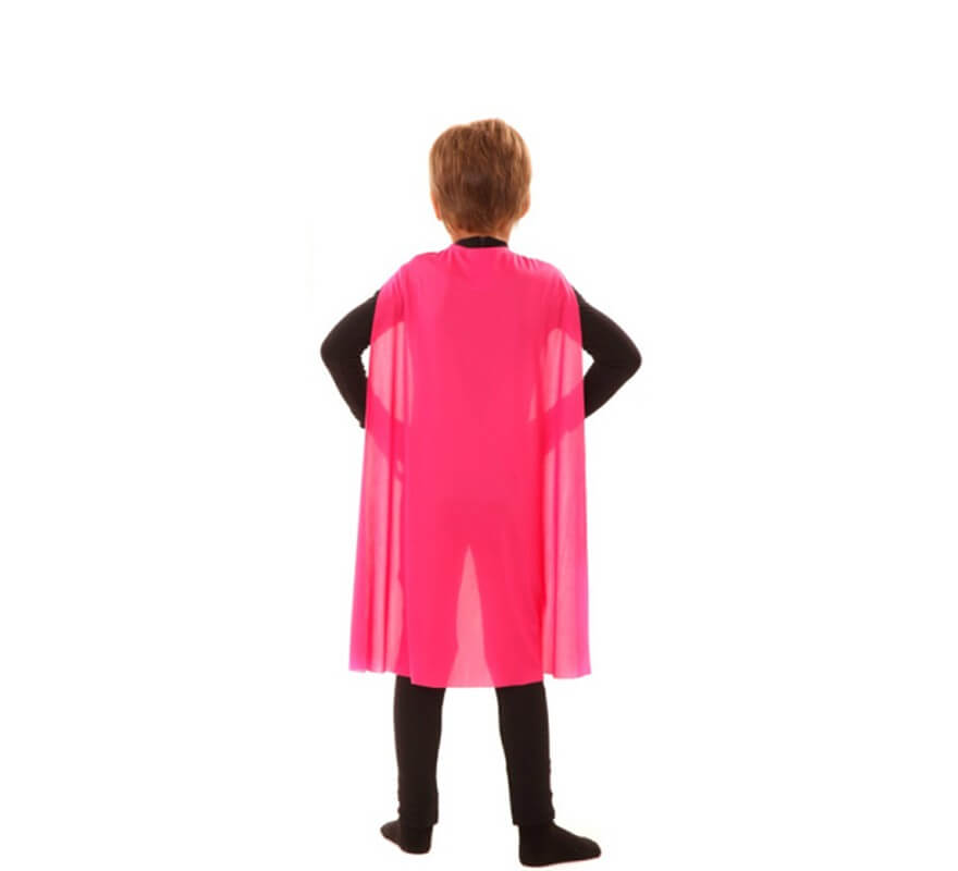 Capa Superhéroe Infantil Rosa de 70 cm-B