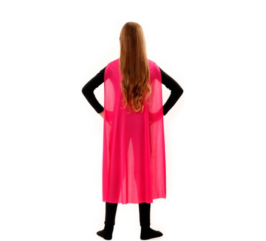 Capa de super-herói infantil rosa de 90cm-B