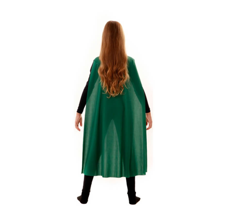 Capa Superhéroe Infantil Verde de 90 cm-B