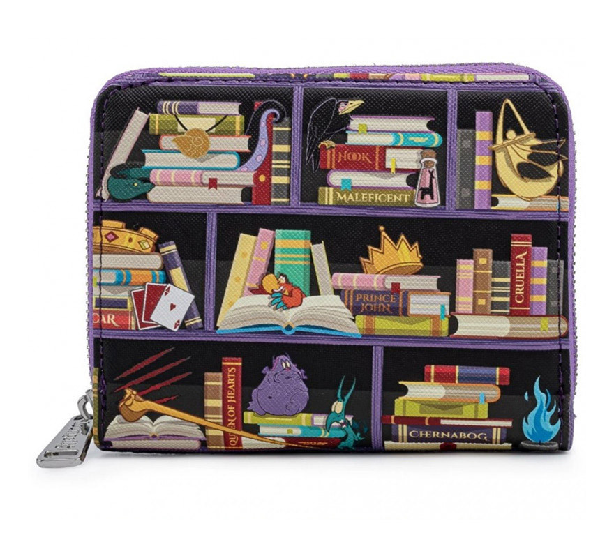 Loungefly Wallet Disney Villains Books-B