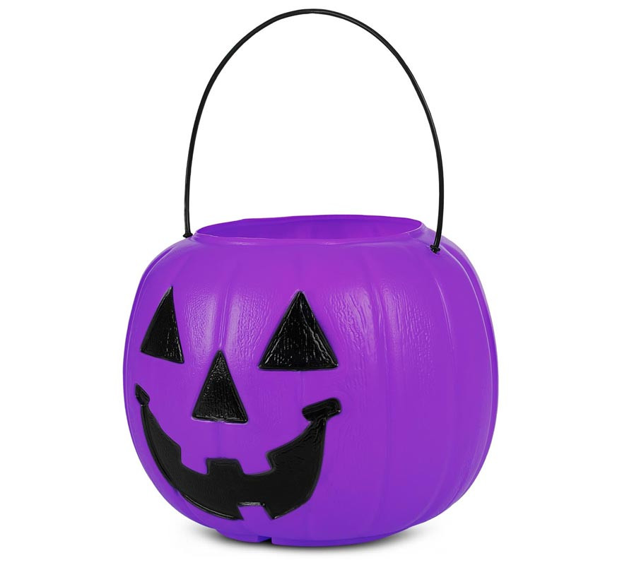 Cesta de Calabaza morada con asa de 21,6x21,6x30,5 cm-B