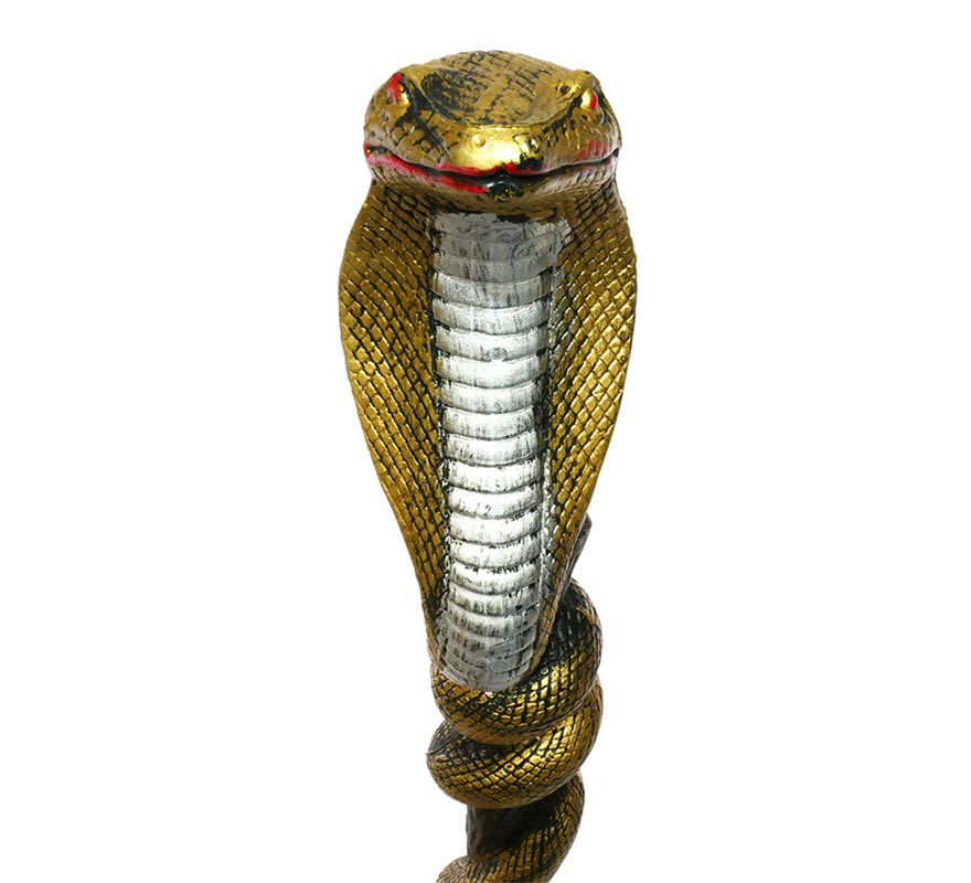 Cetro Egipcio Cobra dorada de 69 cm-B