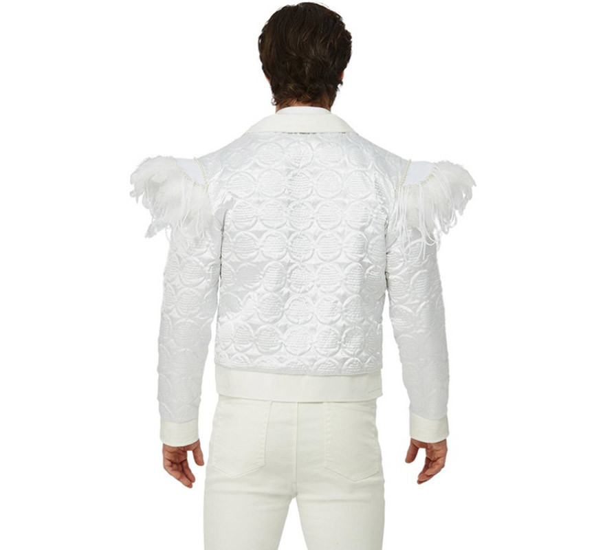 Jaqueta branca com detalhes de Elton John-B