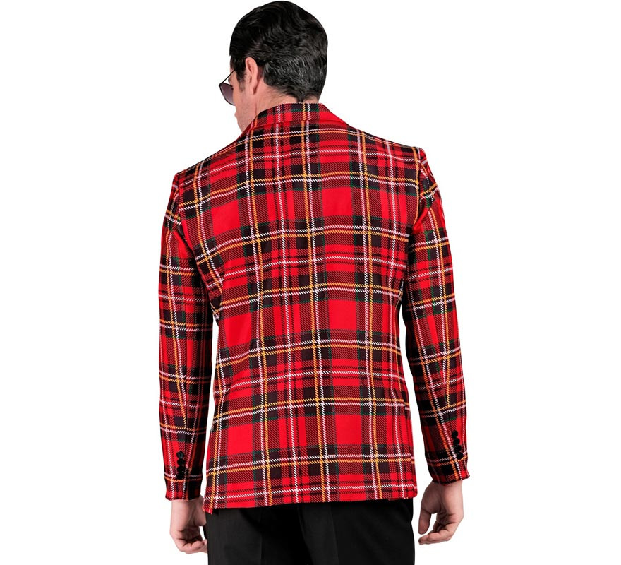 Chaqueta de Moda Fiesta rojo para hombre-B