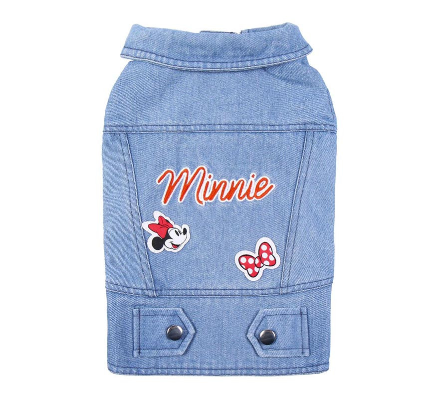 Jaqueta jeans Minnie Mouse para cães-B
