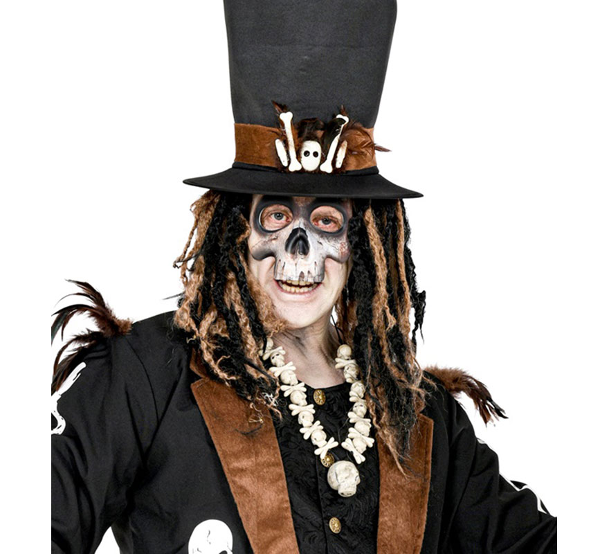 Colar com pingente de caveira-B