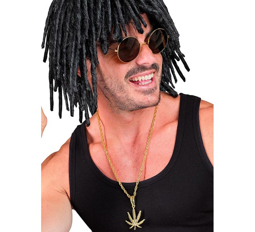 Colar com pingente de maconha de 65 cm-B