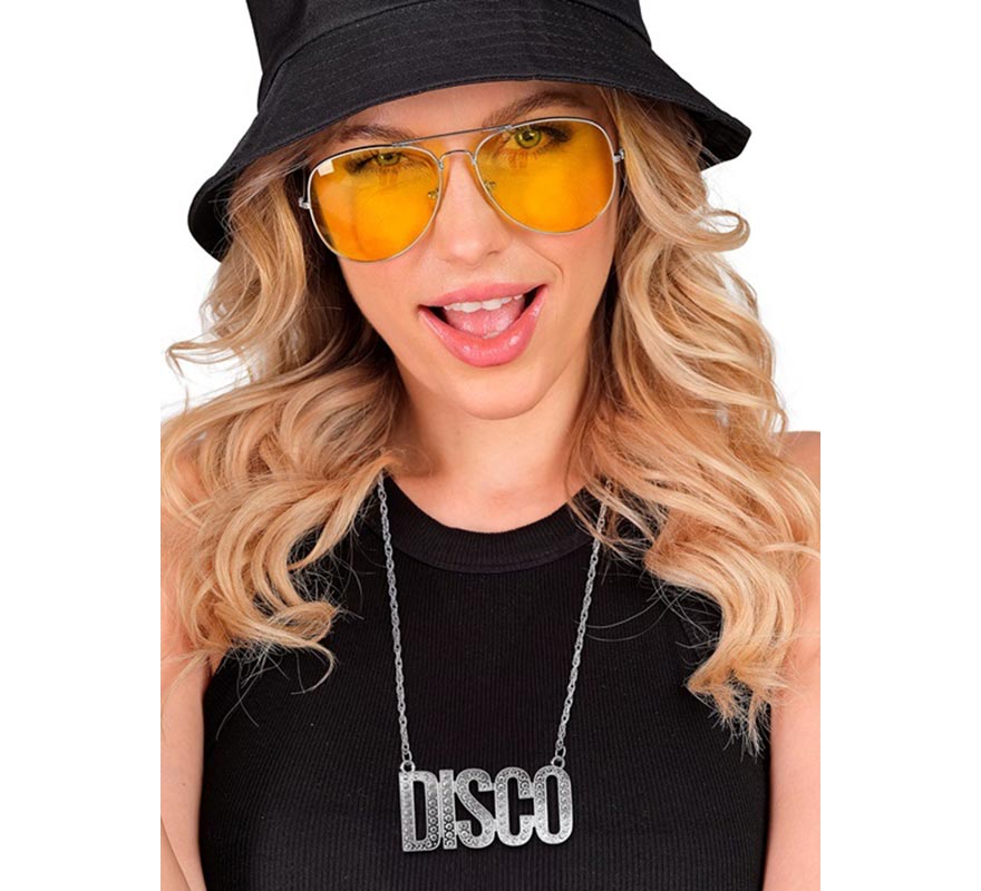 65cm 'Disco' Pendant Necklace-B