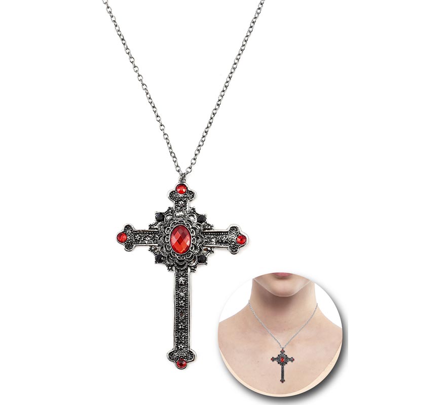 Gothic Cross Necklace-B
