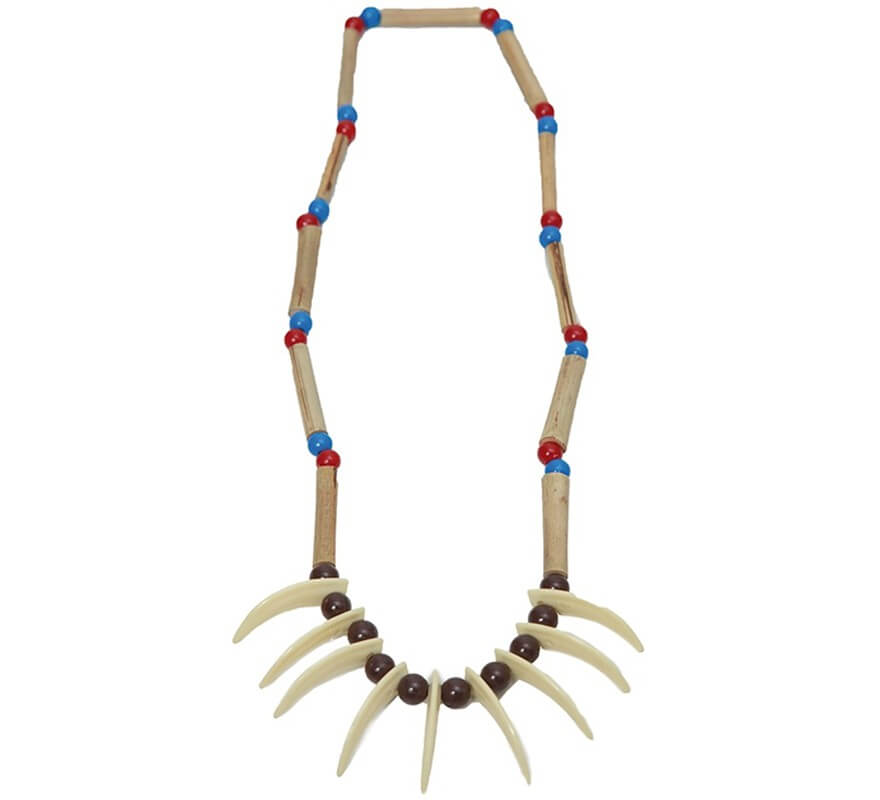 Indische Halskette mit Reißzähnen-B