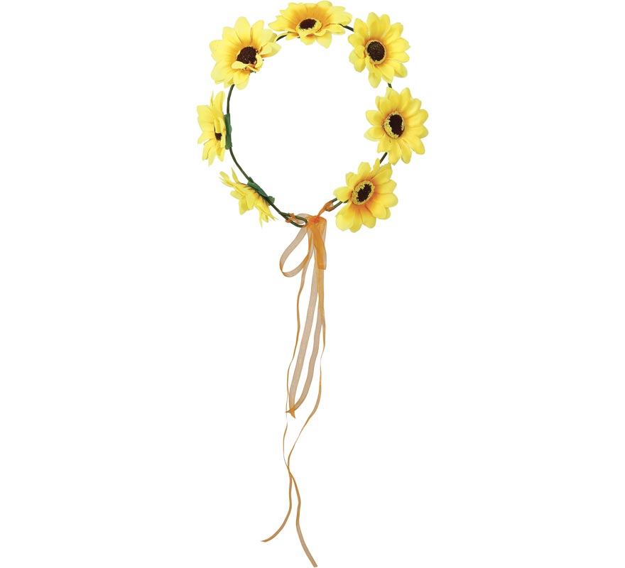 Corona de Margaritas amarillas-B