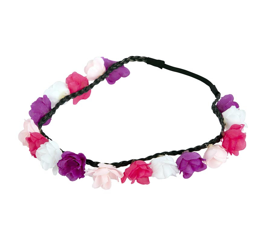 Corona di fiori hippy 60 cm-B