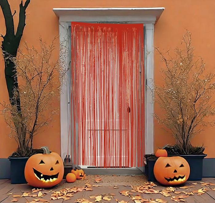 Red curtain 100x200 cm-B