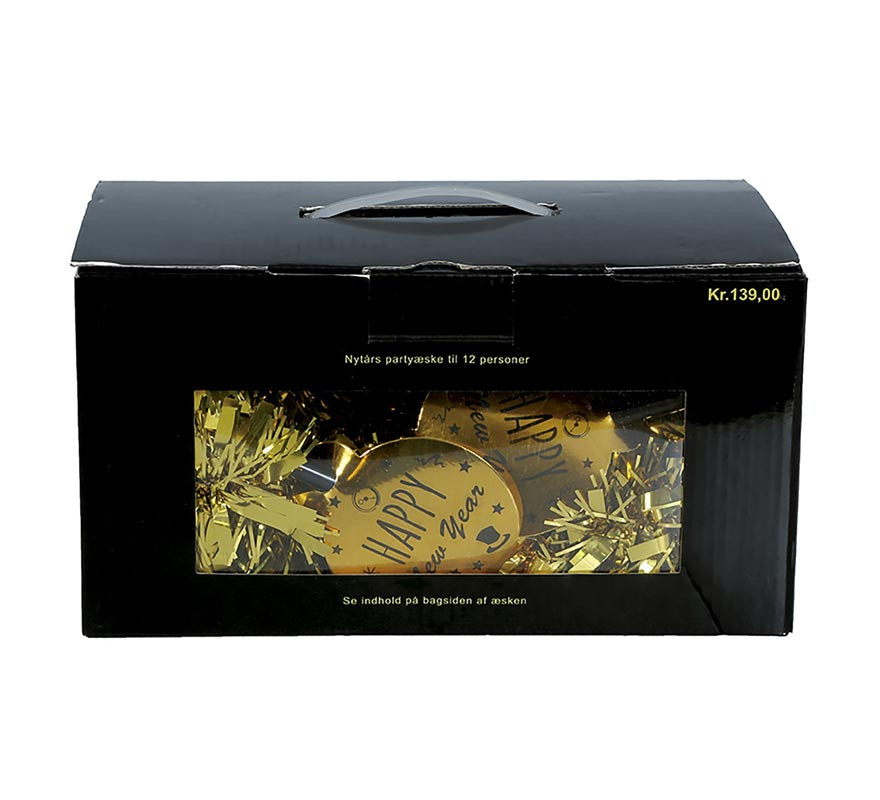 Lembrancinhas de luxo em ouro com 12 peças variadas em caixa-B